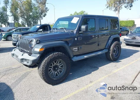 2019 Jeep Wrangler Unlimited Sport S 4X4 из США, поврежденный, VIN 1C4HJXDG1KW528470